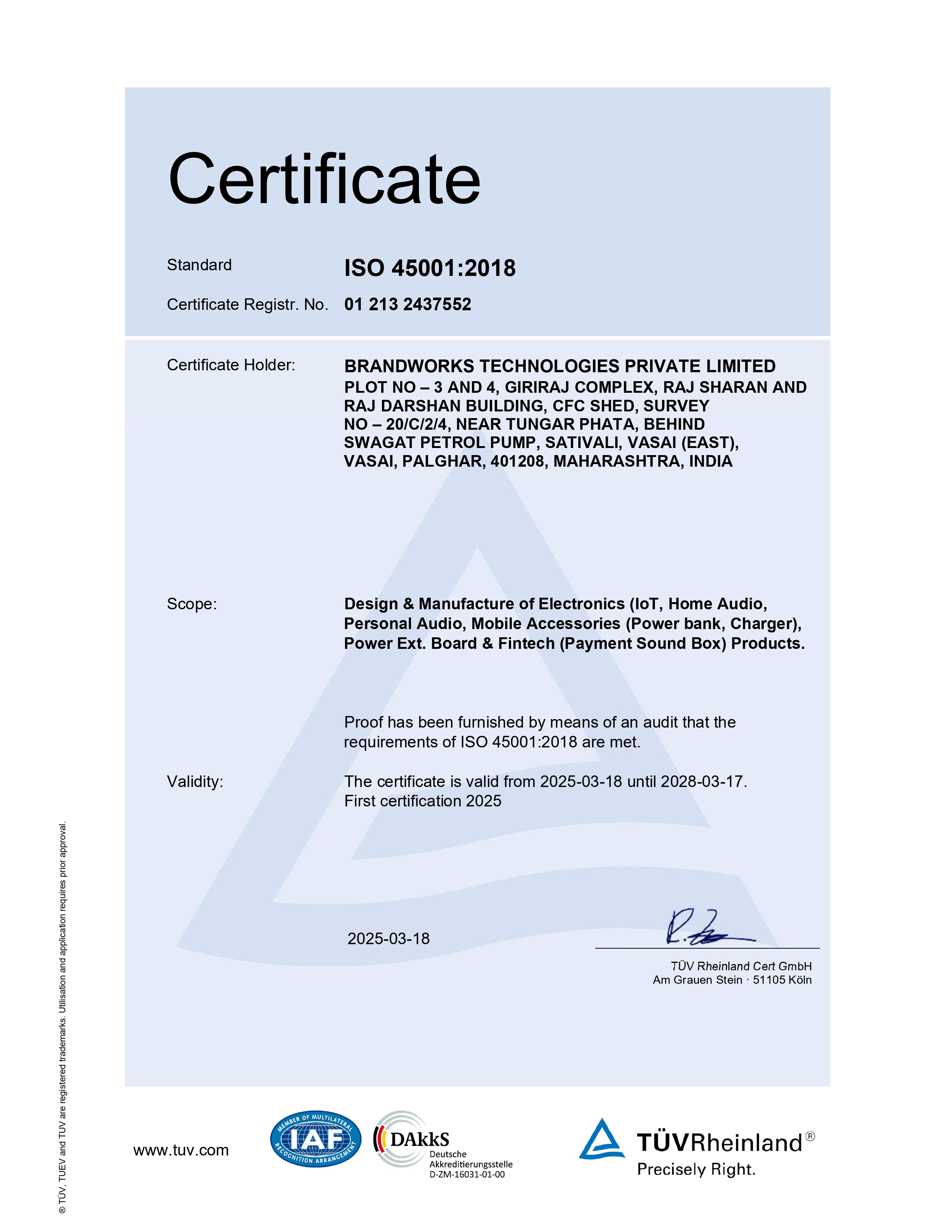 ISO 45001:2018